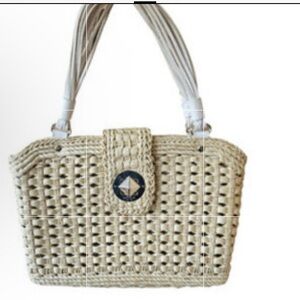 Kate Spade EUC Straw Darlington Jackie
Handbag Purse w/ Dust bag